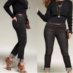 Cabi Smolder Black High Straight Jean Womens 6x27